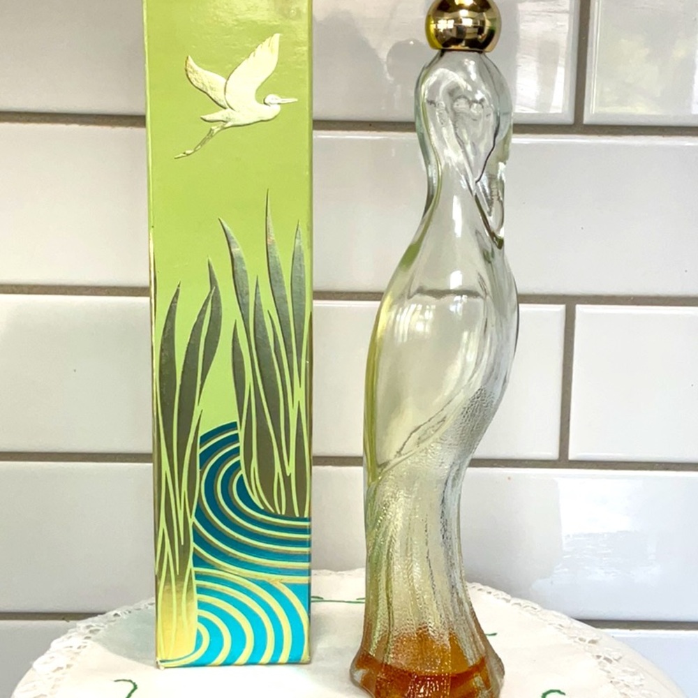 Avon vintage flamingo bottle and box. 1970’s